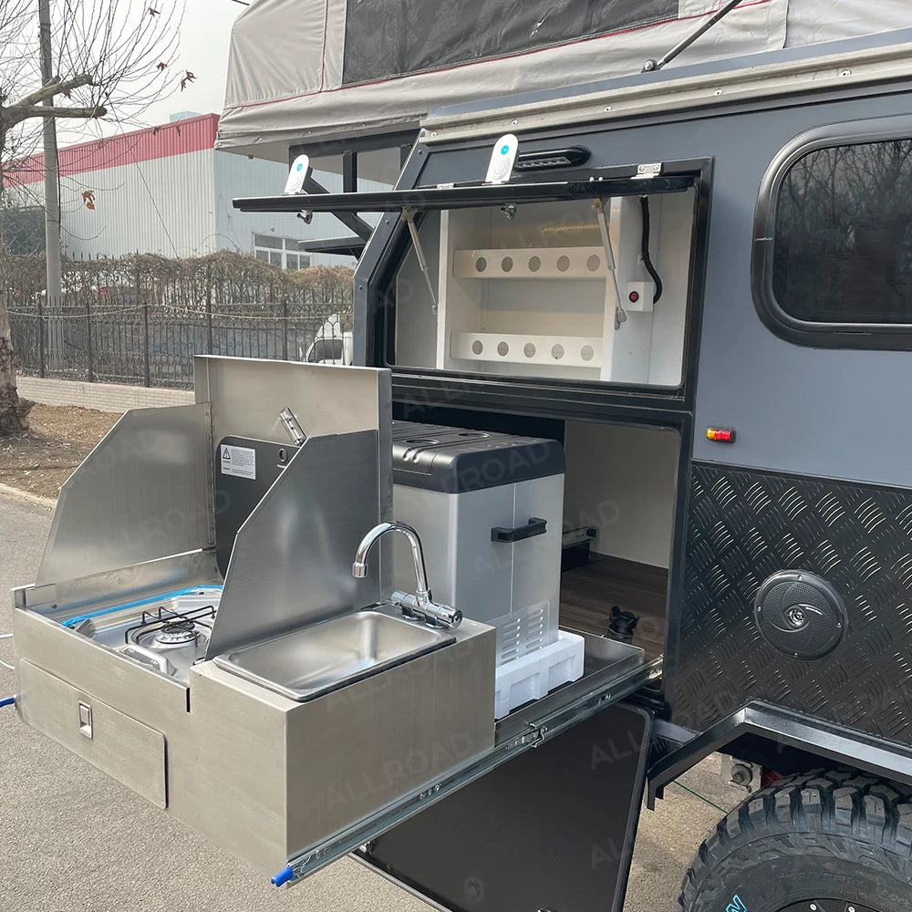 Galvanized Off-Road Camping Travel Trailers