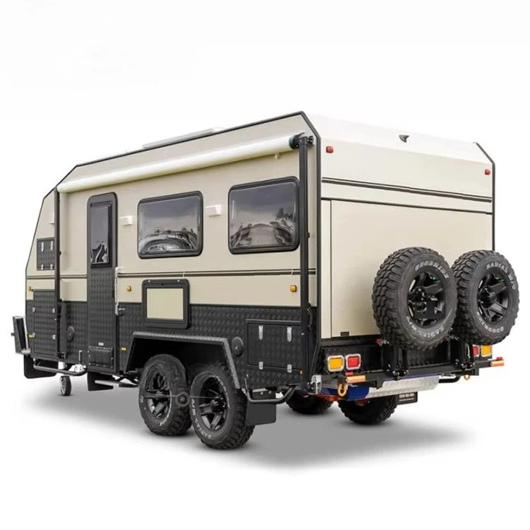 Cream Camping off Road Travel Trailer