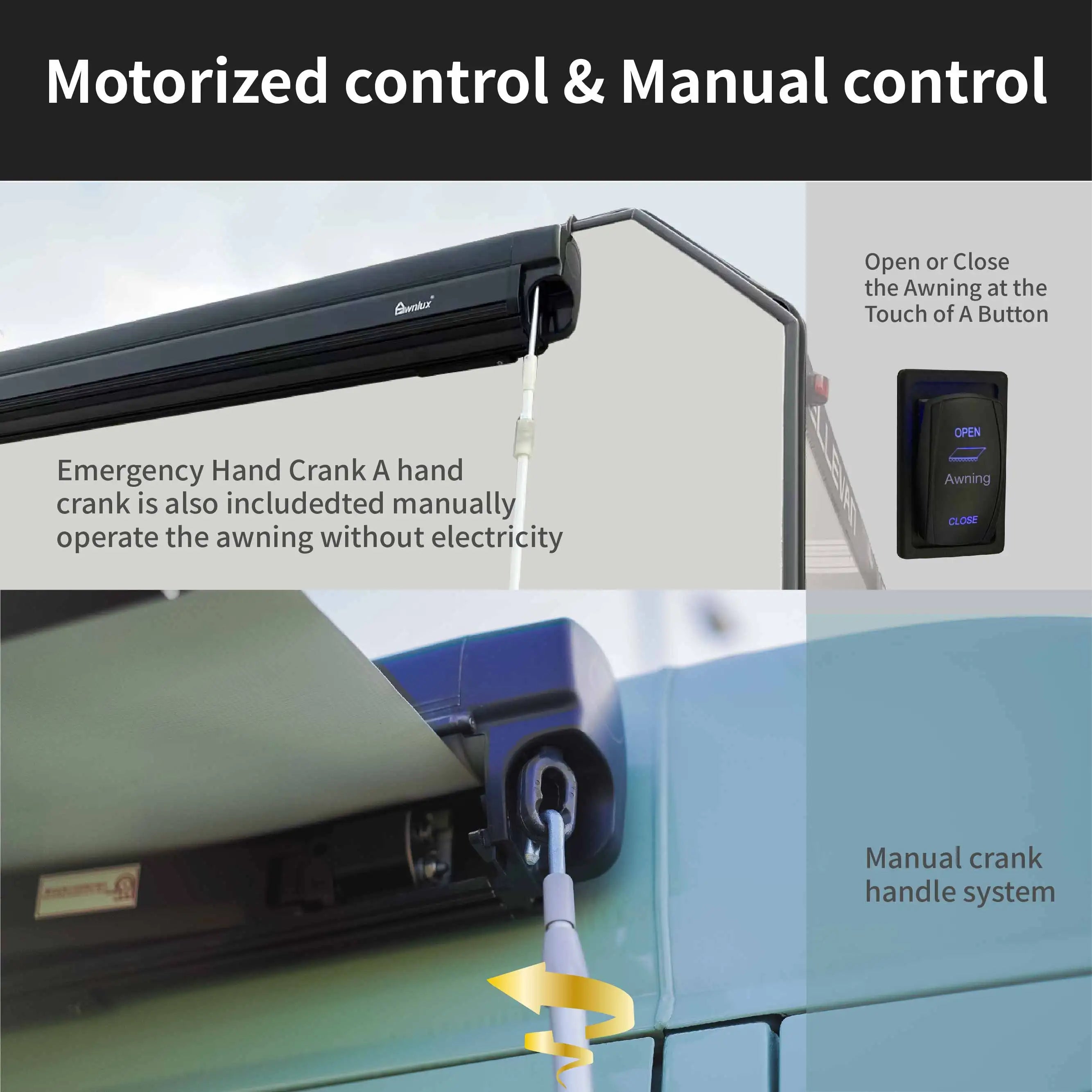 Wareda Side Mounted Retract Travel Trailers Rv Camper