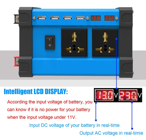 6000W Solar Power Complete Kit 12V To 220V Inverter