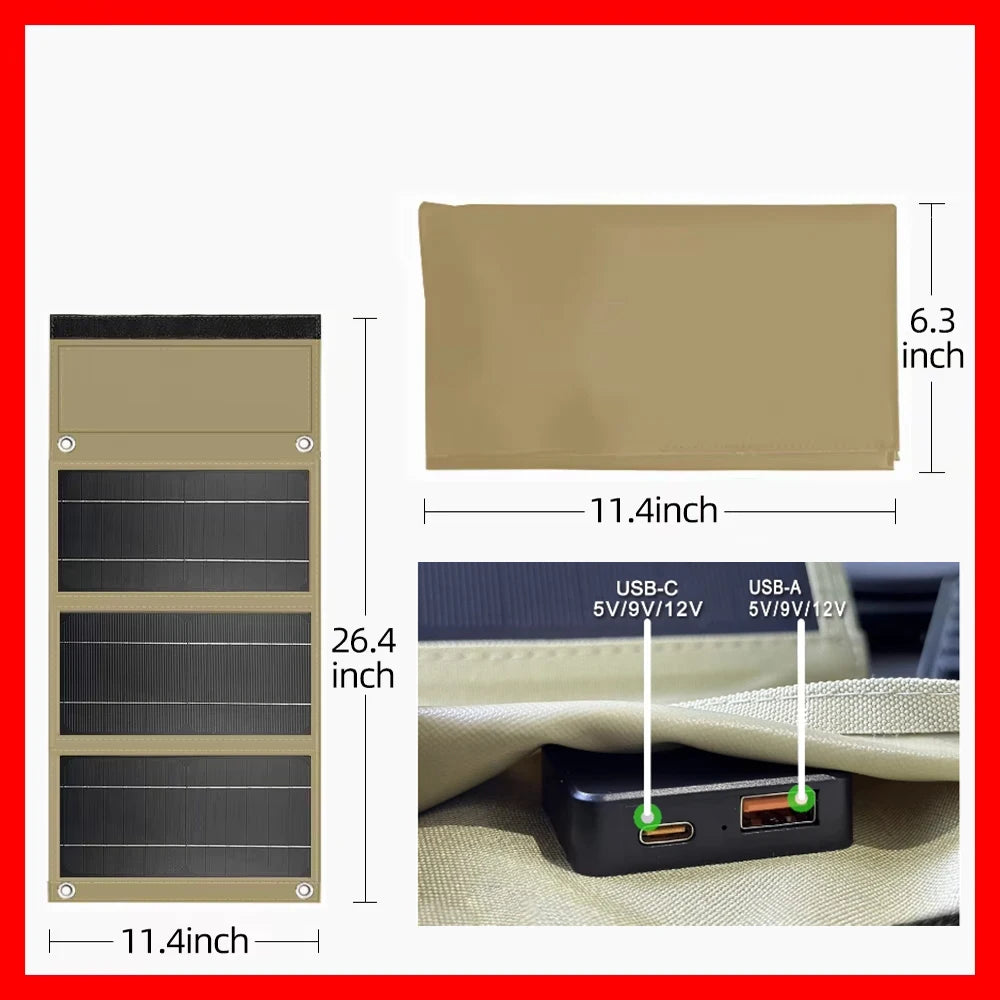 2000W powerful portable foldable solar panel flexible 5v