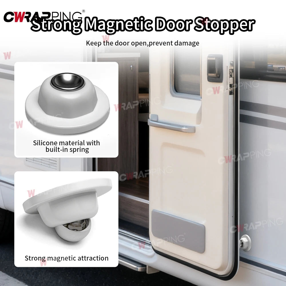 RV Motorhome Heavy Duty Magnetic Door Stopper