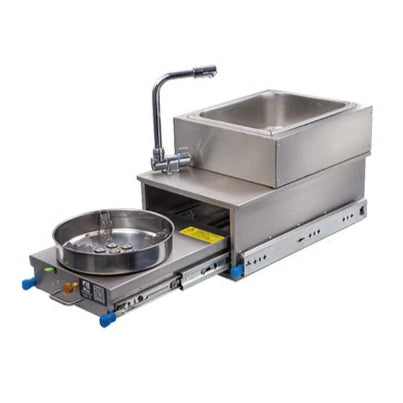 RV Single Burner Gas Stove with Tempered Glass Lid Stainless Steel