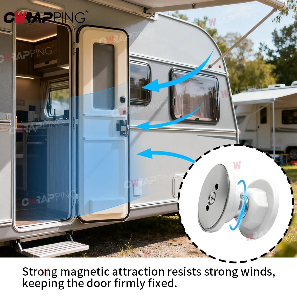 RV Motorhome Heavy Duty Magnetic Door Stopper