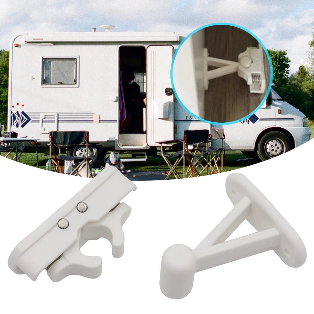 RV Motorhome Door Lock Stopper Clip Latch