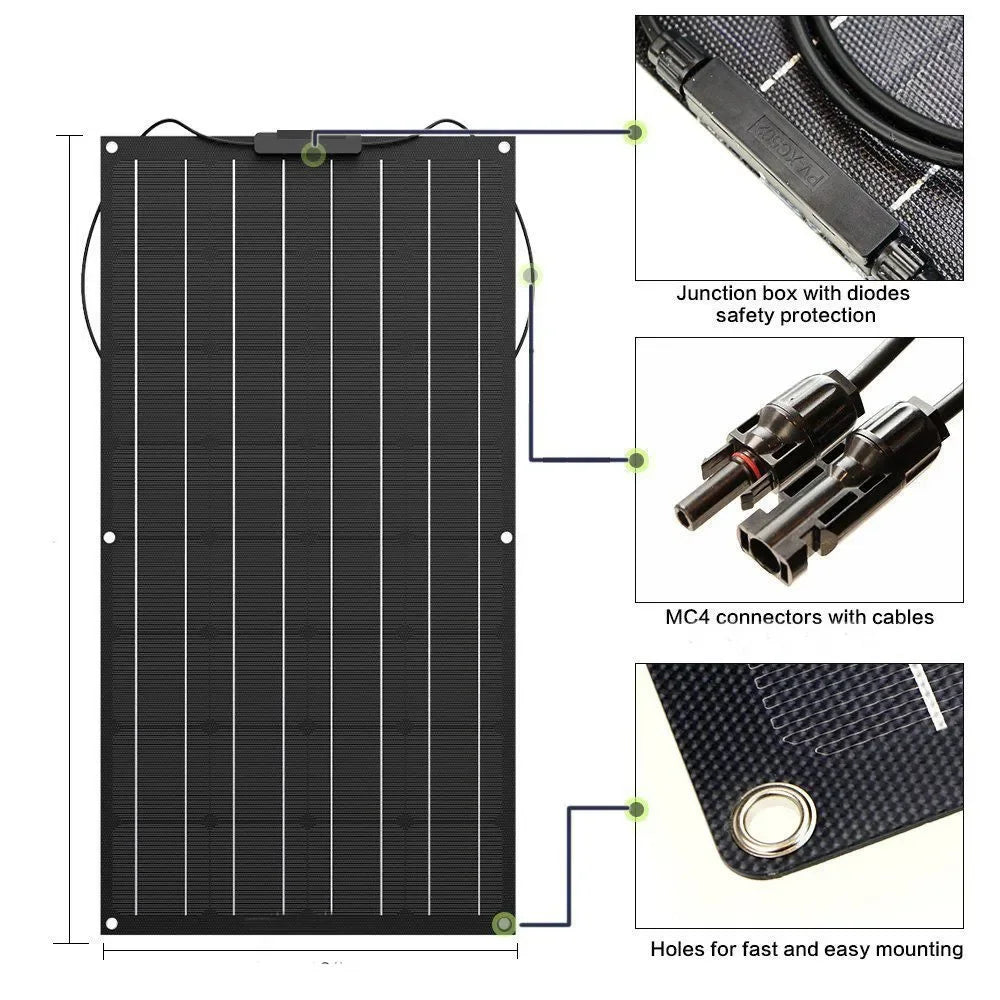 1500W 3000W Solar Panel1000W 2000W Solar High Efficiency Portable Power Bank