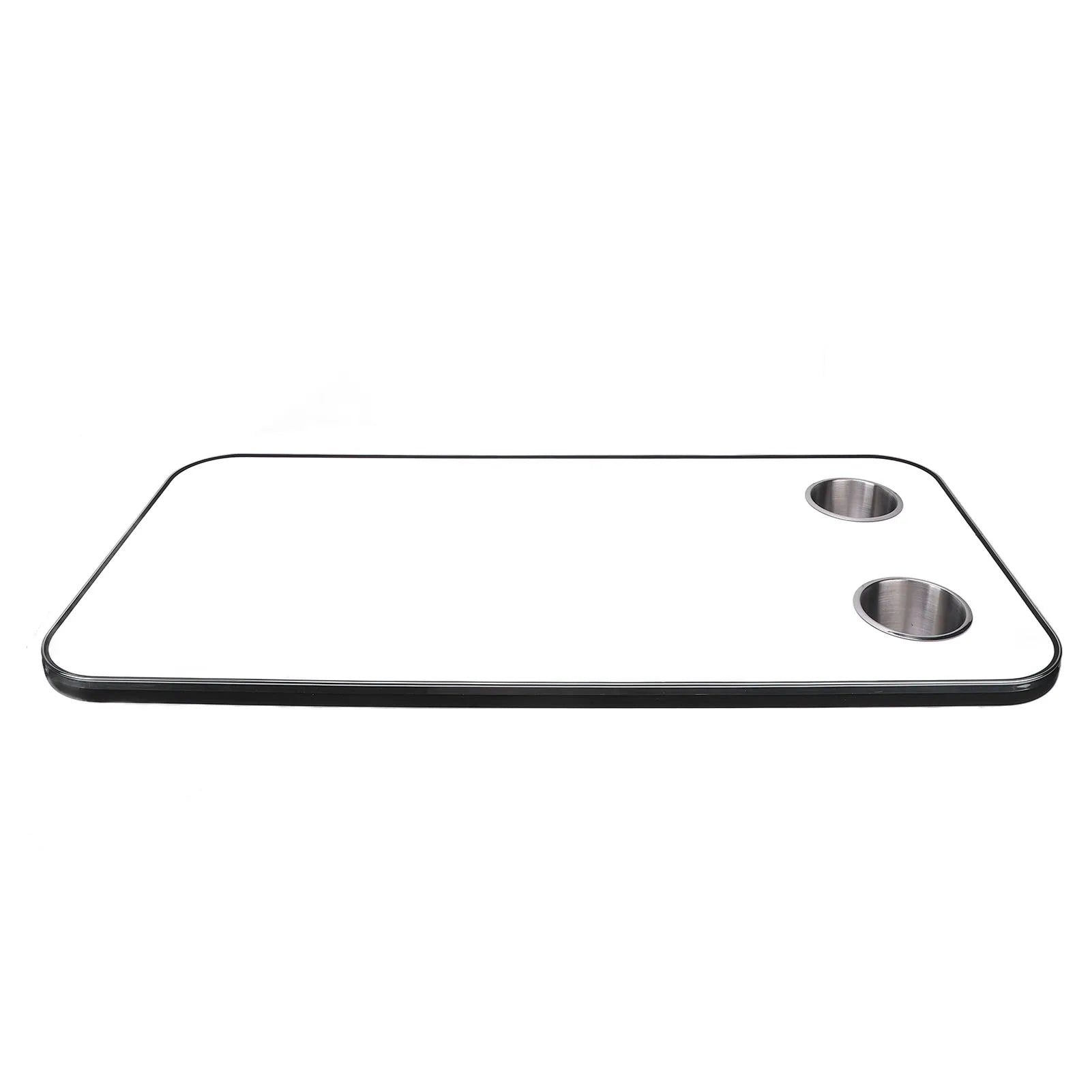 RV Table Top  Wood with 2 Stainless Steel Cup Holders