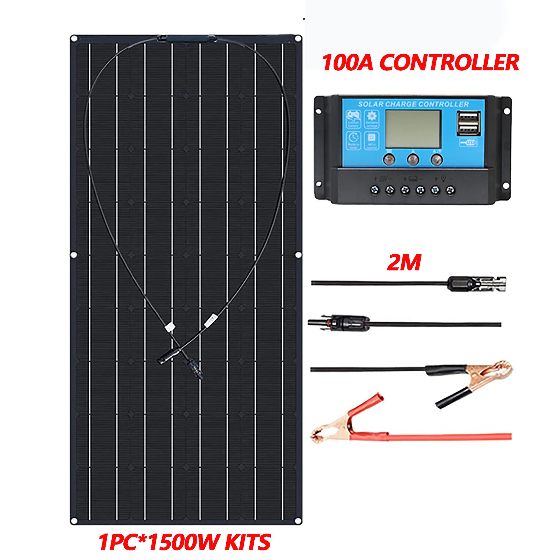 1500W 3000W Solar Panel1000W 2000W Solar High Efficiency Portable Power Bank