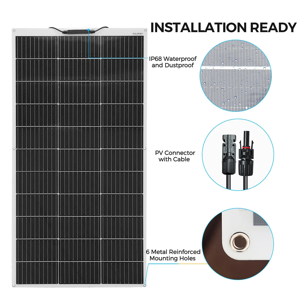 Solar panel 18v 120w 240w 360W 1200w flexible solar panels