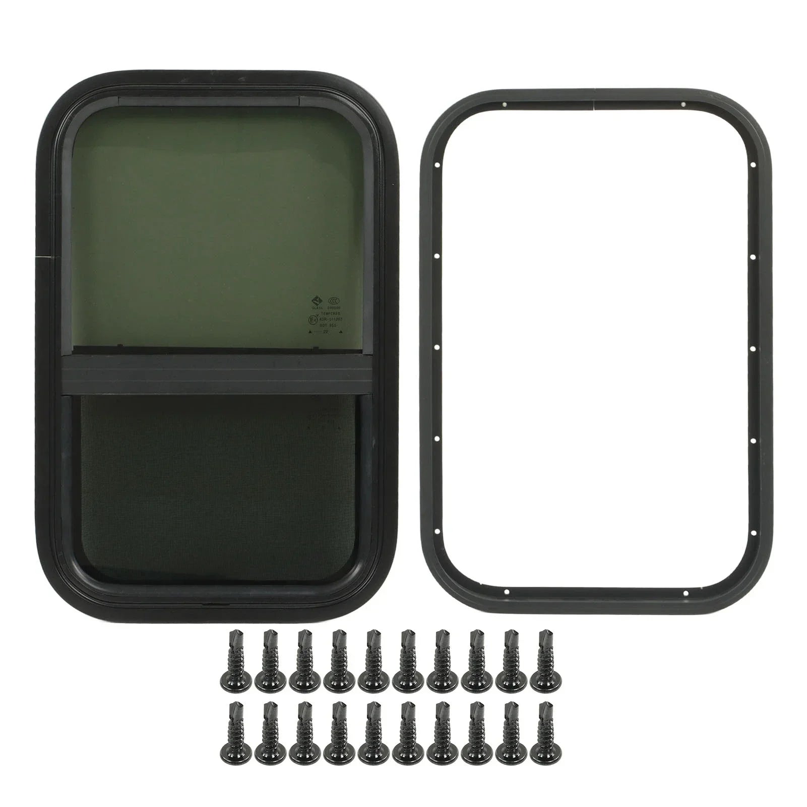 RV Rounded Sliding  Break Proof Vertical Horizontal Installation Privacy Screen