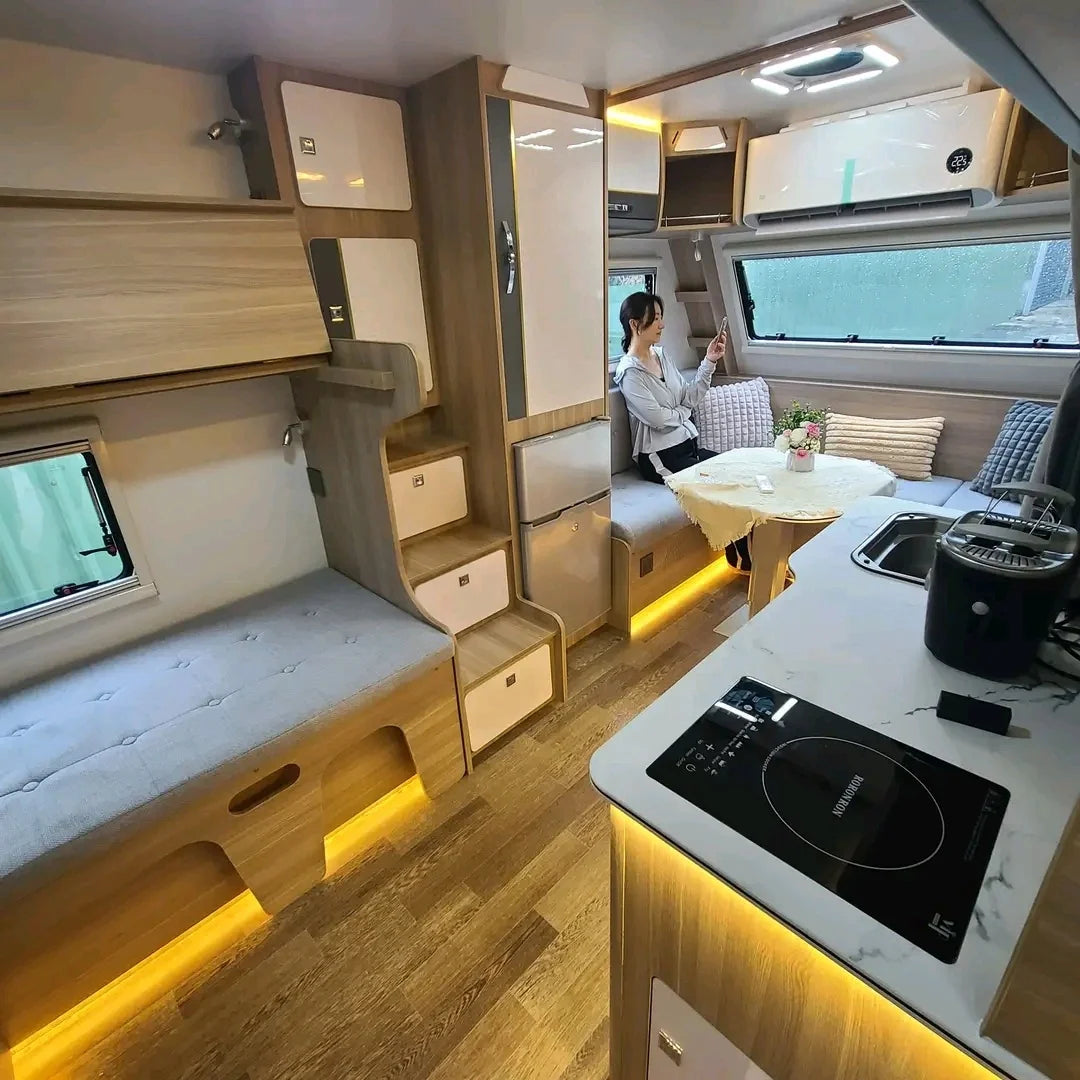 White Hard Top Travel Trailer | Rugged Security, Adventure-Ready