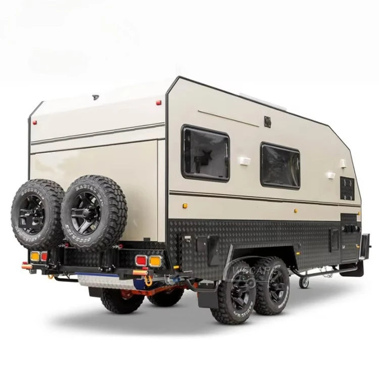Cream Camping off Road Travel Trailer